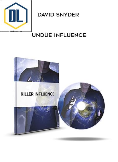 David Snyder – Undue Influence