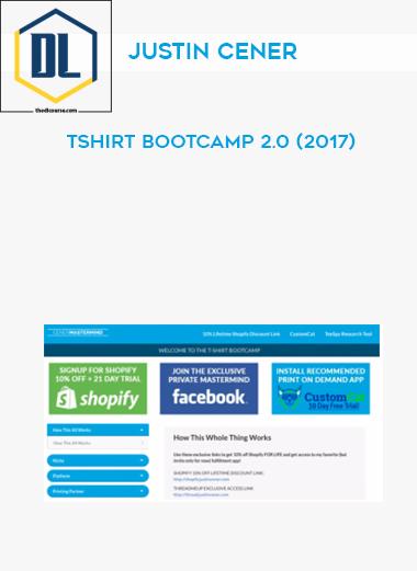 Justin Cener – TShirt Bootcamp 2.0 (2017)