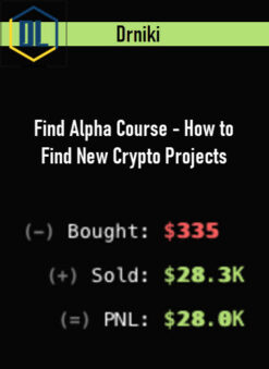 Drniki – Find Alpha Course – How to Find New Crypto Projects