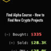 Drniki – Find Alpha Course – How to Find New Crypto Projects