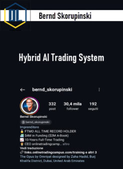 Bernd Skorupinski – Hybrid AI Trading System